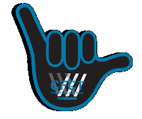 CrossFitCrownTown gym hand crossfit shaka Sticker