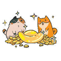 Cat Money Sticker