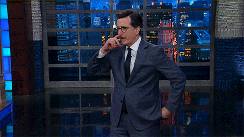 ponder stephen colbert GIF by The Late Show With Stephen Colbert