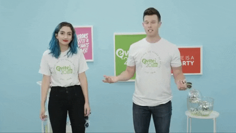 no smh GIF by evite