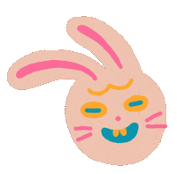 Rabbit Sticker by Cinta Hosta