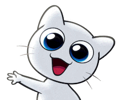 CreuCat hello kawaii hi good morning Sticker