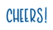 cheers Sticker by bartacolife