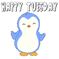 Tuesday Morning Penguin Sticker by Pudgy Penguins