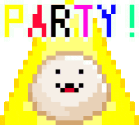 Futwo dance party pixelart mochi Sticker