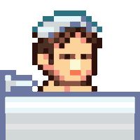 8Bit Bath Sticker