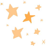 Yellow Star Stars Sticker