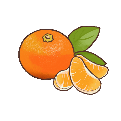 Tangerine Sticker