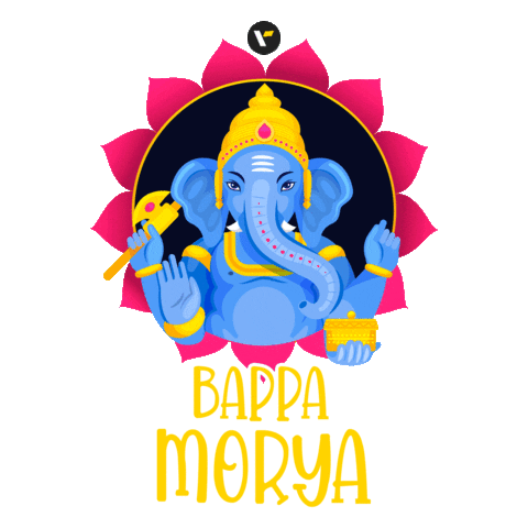 Ganesh Chaturthi Festivals Sticker by Veena World