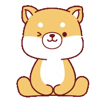 MinisoCAN dog puppy wink shiba Sticker