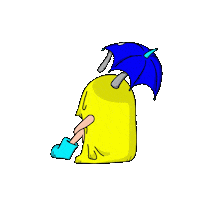 雨 傘 Sticker