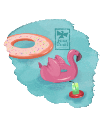 fincapamel summer pool panama turismo Sticker