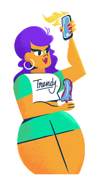 Tattoo Lenguix Sticker by Trendy Helados