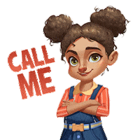 Call Me Girl Sticker by GardenAffairs