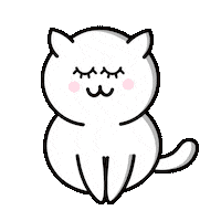 Cat Sleeping Sticker by Omer Studios