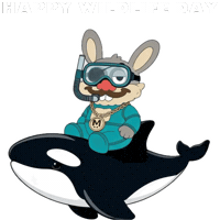 Animal Kingdom Whale Sticker