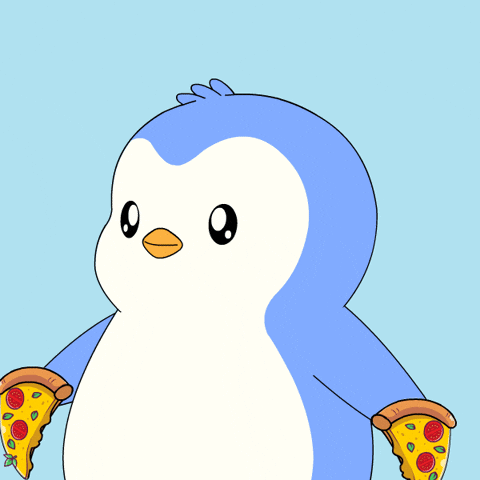 Hungry Pizza GIF by Pudgy Penguins