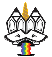 Rainbow Vomiting Sticker by Stamatia Alexaki