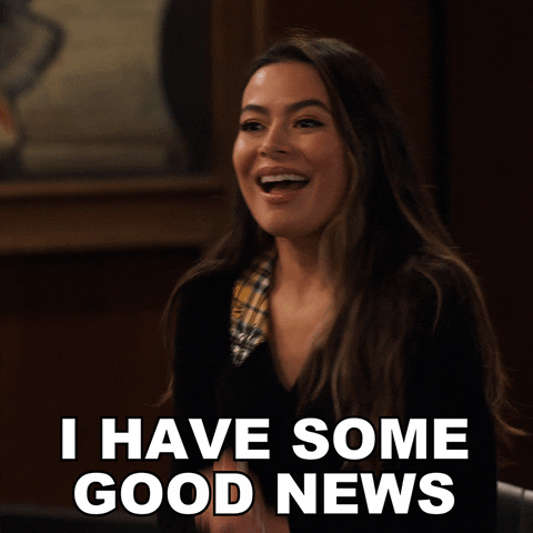 Good News Carly GIF by Paramount+