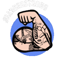 Line Up Hair Sticker by Barber Strong