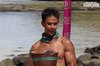 survivorau water wink survivor splash GIF