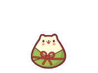 sticky rice cute cat Sticker by Piffle