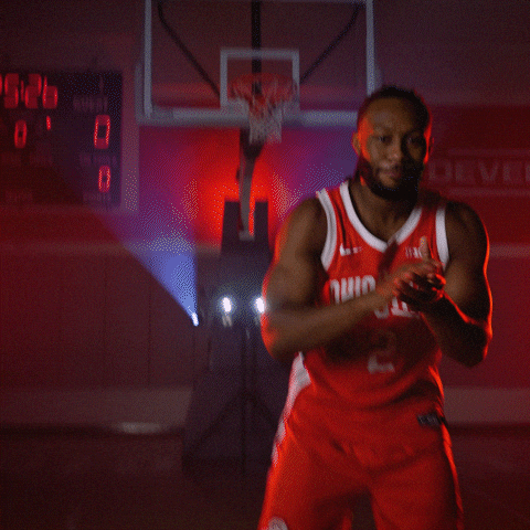 Basketball Clap GIF by Ohio State Athletics