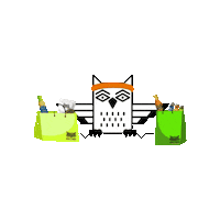 Shopping Hoot Sticker by The New Primal