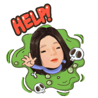 Please Help Me Sticker