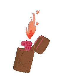 Fire Burn Sticker