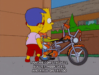 happy bart simpson GIF