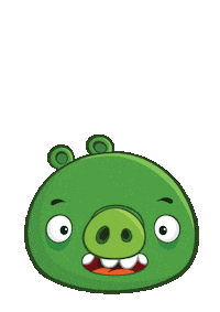 Rovio happy video games looking pig Sticker