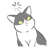 Cat What Sticker by GORO