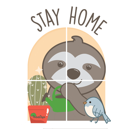 Stay Home Sticker by Life In Treetop