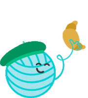 Happy French Sticker by Josefine Klint