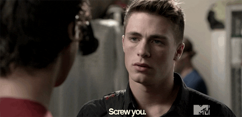 screw you teen wolf GIF