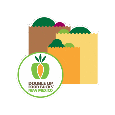 newmexicofarmersmarkets new mexico nm double up double up food bucks Sticker