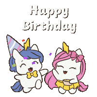 Happy Birthday Celebration Sticker by Brave Unicorn