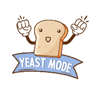 thehealthfactory strong bread protein beast Sticker