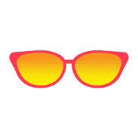 pink sun Sticker by The Luxe Nomad