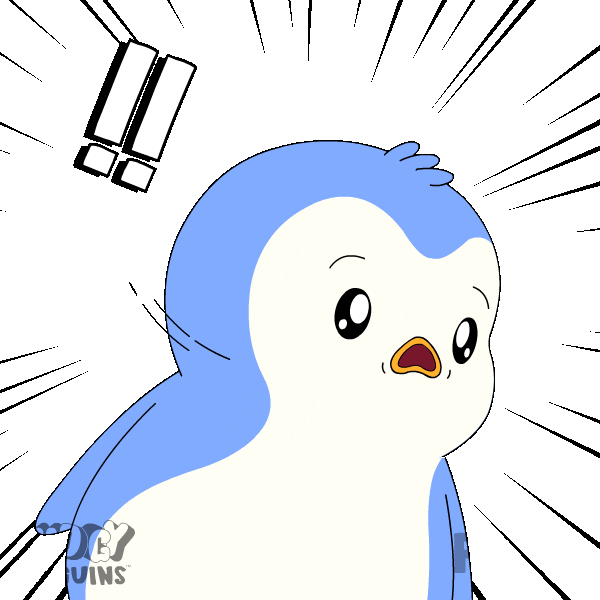 Scared Oh No Sticker by Pudgy Penguins