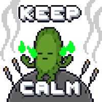 Relax Breathe Sticker by Potatoz by 9GAG