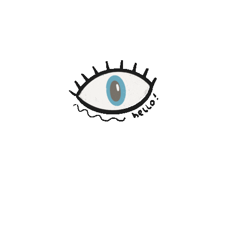Itstapestry giphyupload hello hi eye Sticker