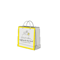 Tugboatandthebird thank you shopping thankyou shoppingbag Sticker