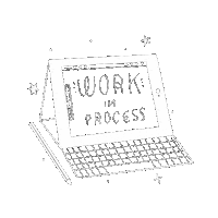 annailustracion work draw pen process Sticker