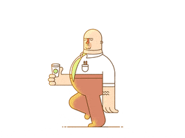 Coffee Running GIF by Tony Babel