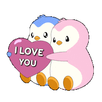 I Love You Hug Sticker by Pudgy Penguins