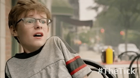 scared fear GIF by The Tick