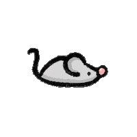 Doodle Ratte Sticker by startgmbh