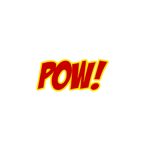 cr8vflow superhero comics pow comicbook Sticker